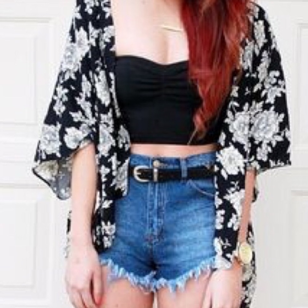 BRADY MELVILLE floral kimono
