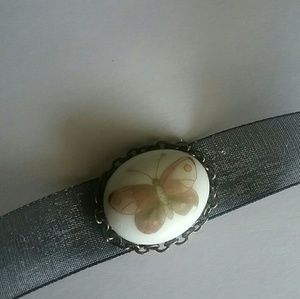 NWT Butterfly Organza Ribbon Choker