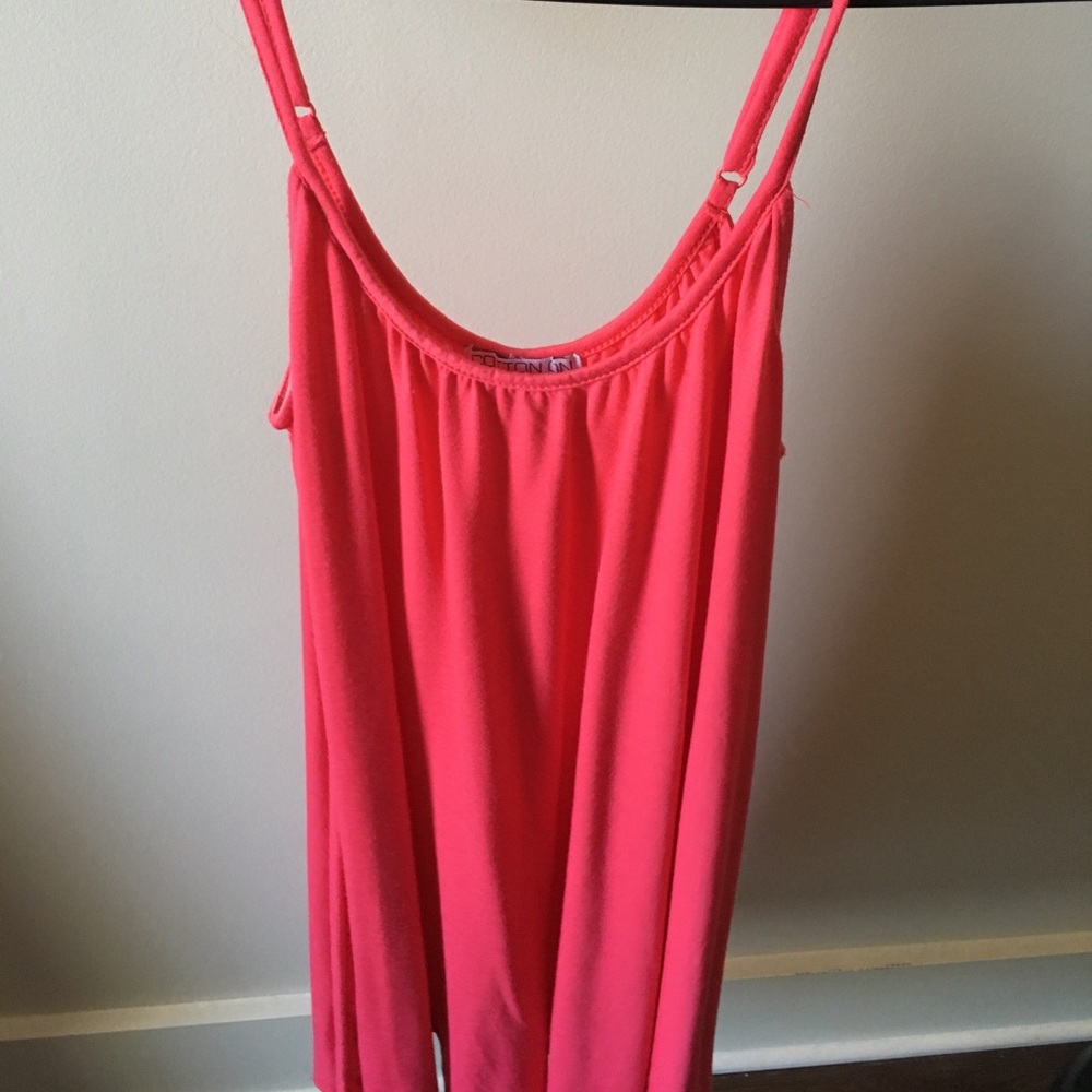 Pink loose fitting dress
