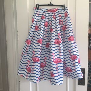 flamingo A-line skirt!