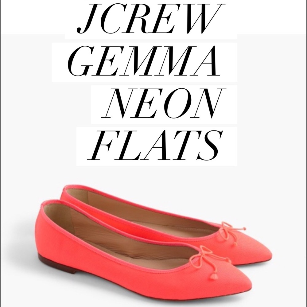 NWT JCrew Gemma Canvas Flats Size 5
