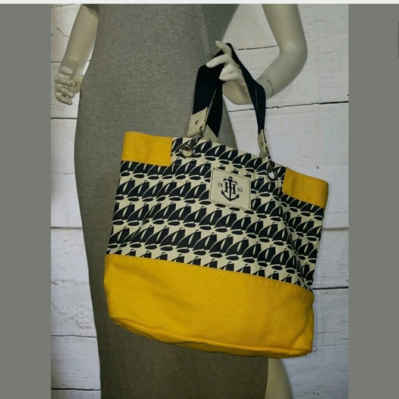 tommy hilfiger canvas tote bag