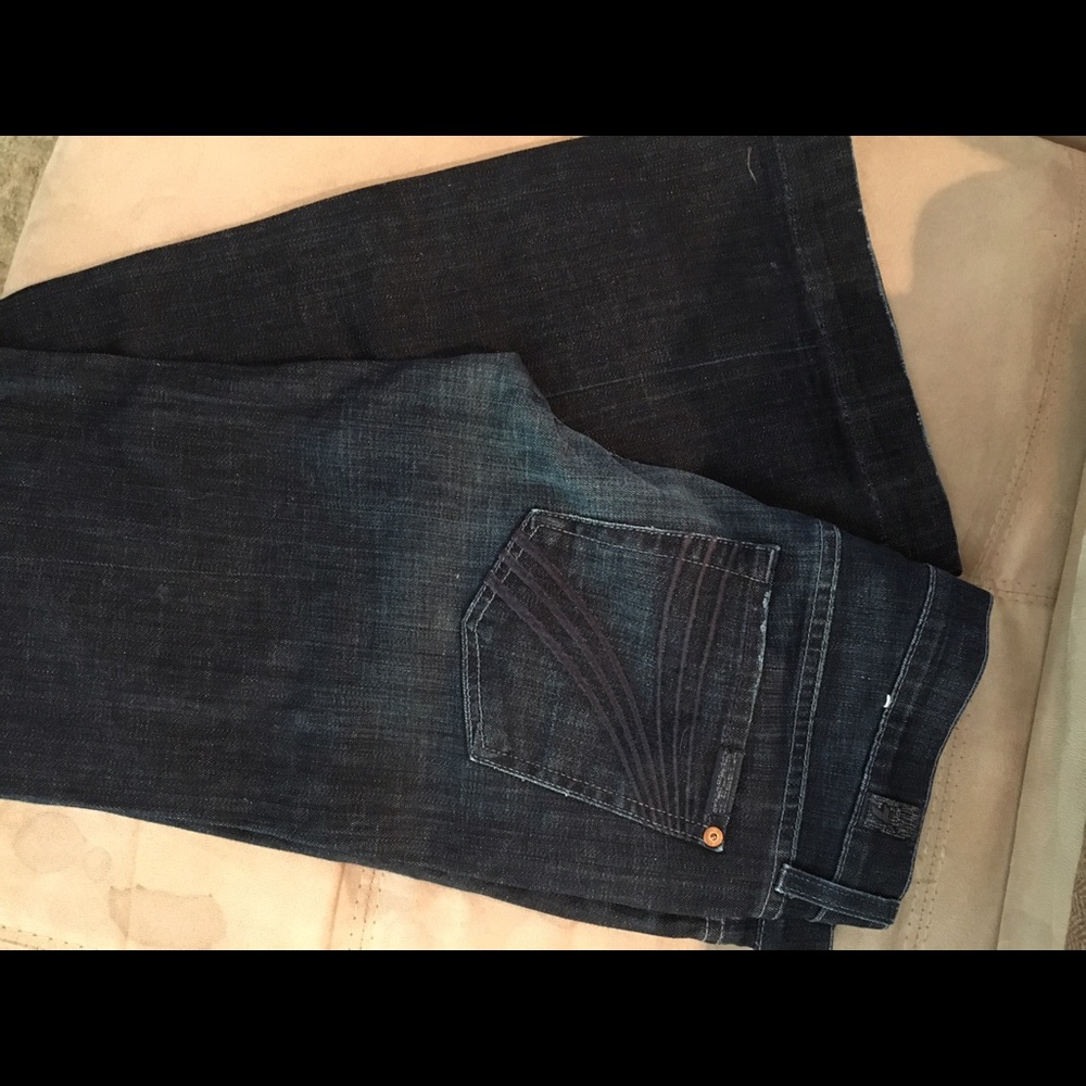 Dark 7 for all mankind jeans