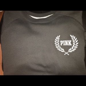 VS Pink Baggy Pullover Gray Size Small