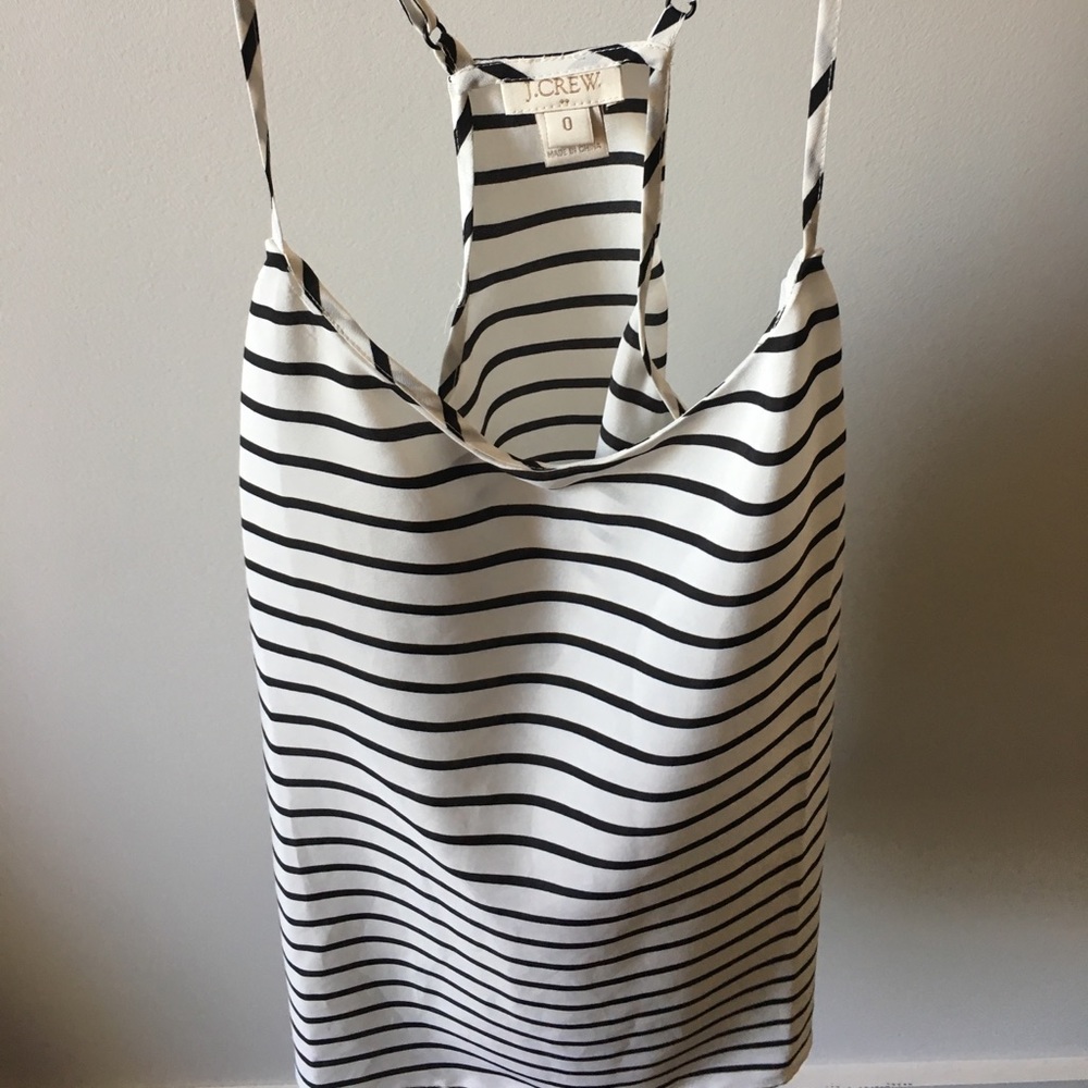 Black and white stripped top from JCrew