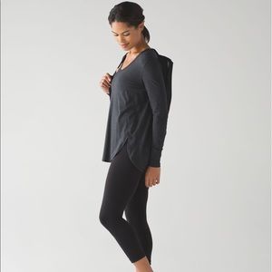Lululemon love scoop long sleeve shirt dark grey