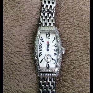MICHELE Diamond Coquette Watch Steel Band