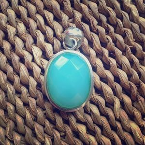 AQUAMARINE stone pendant