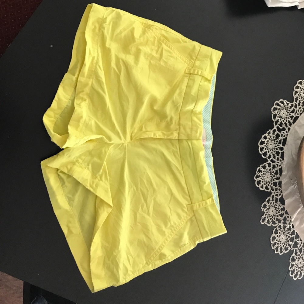 Jcrew chino shorts- neon yellow
