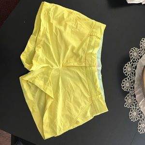 Jcrew chino shorts- neon yellow
