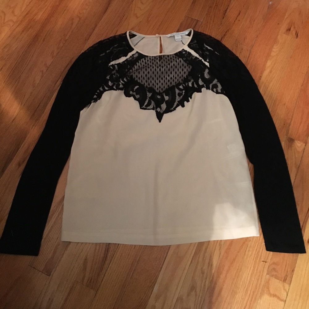 DVF silk top!