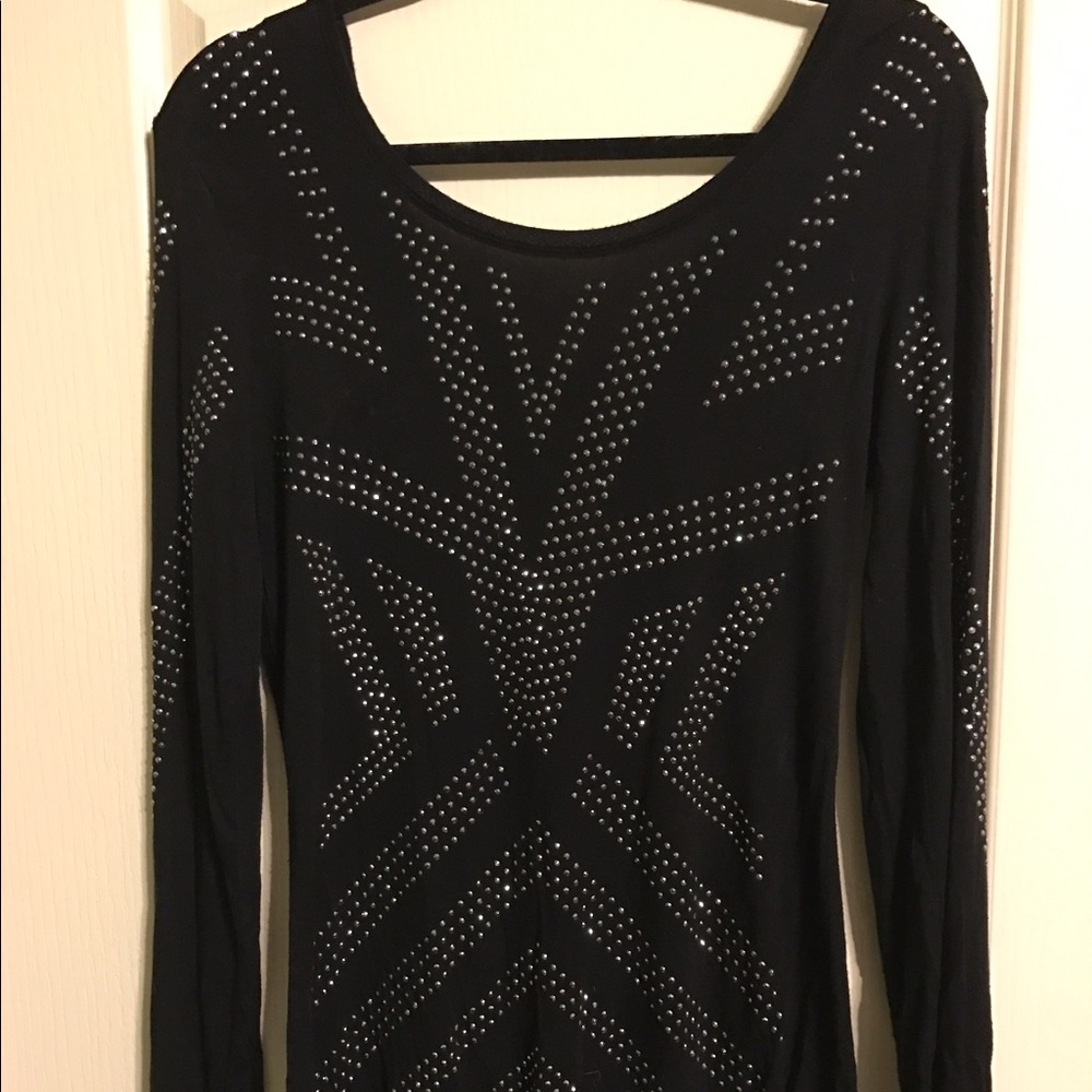 Rock & Republic bling long-sleeved top