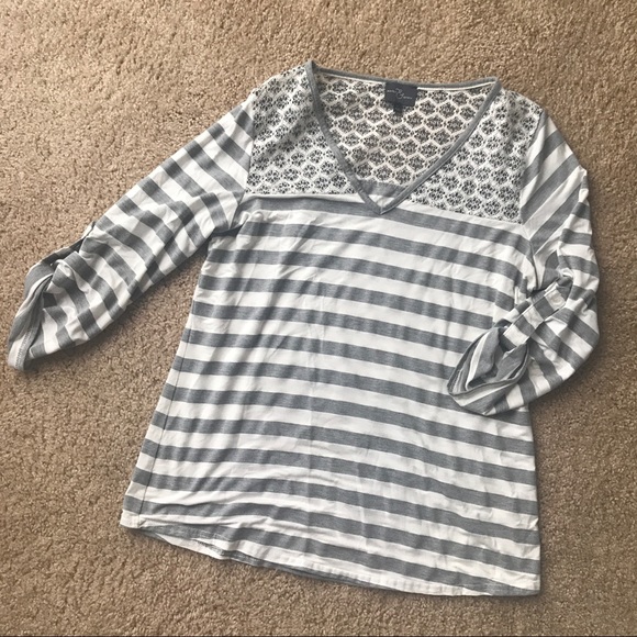 Stitch Fix Market & Spruce Lace Knit Top