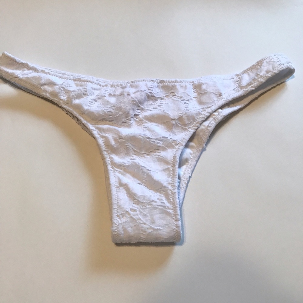 Victoria Secret White Lace Swimsuit Bottom