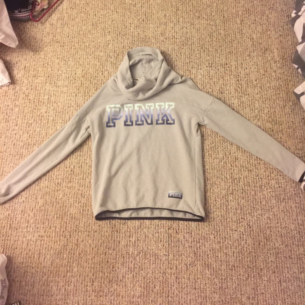 Grey cowl neck hoodie