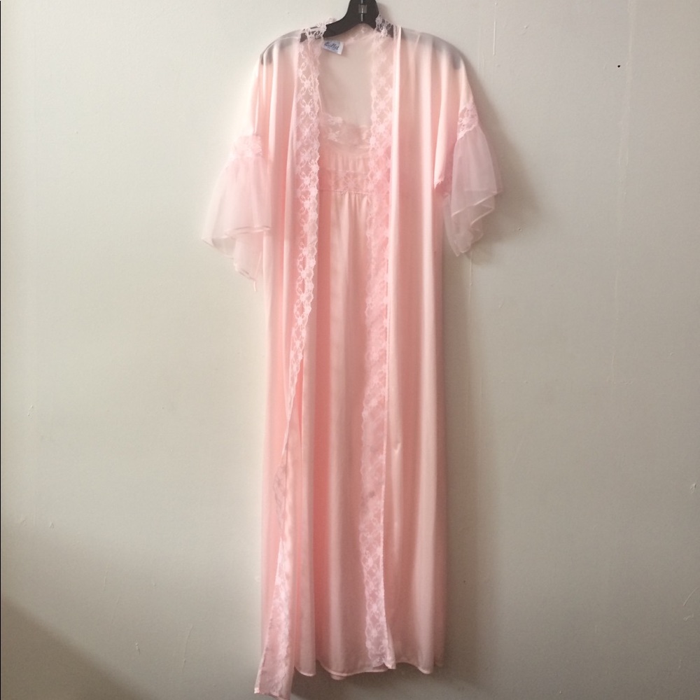 Vintage Ballet Pink 2pc Nightgown