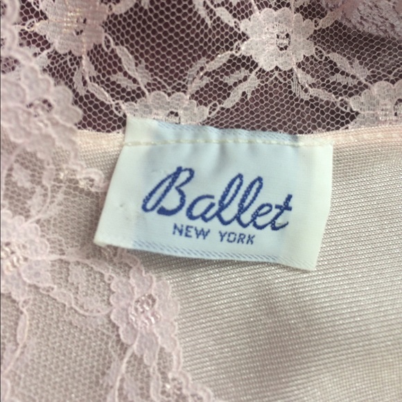 Vintage Ballet Pink 2pc Nightgown - Picture 4 of 6