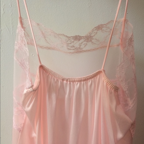 Vintage Ballet Pink 2pc Nightgown - Picture 5 of 6