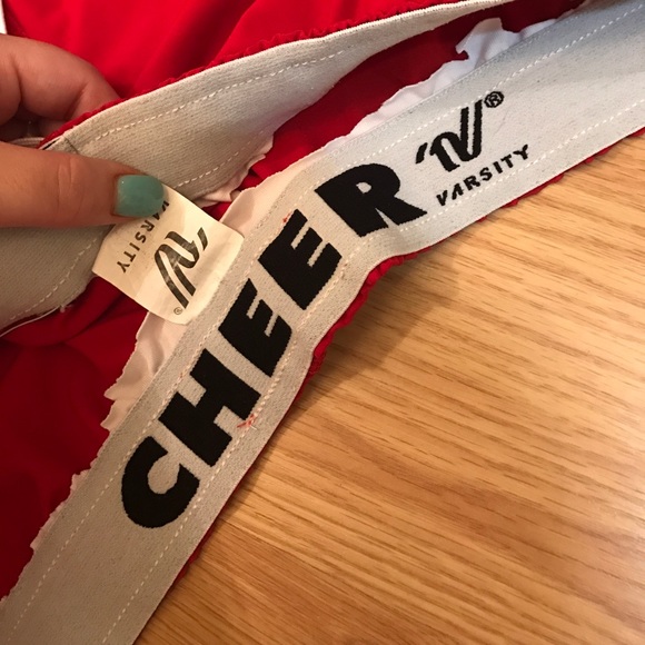 Red Varsity Cheer shorts - Picture 3 of 4