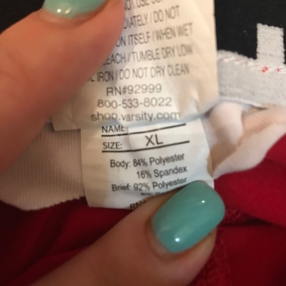 Red Varsity Cheer shorts - Picture 4 of 4