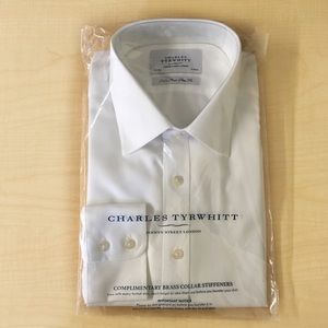 Charles Tyrwhitt New White Royal Slim Fit Shirt
