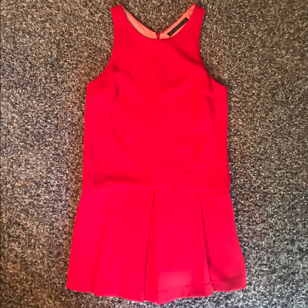 ZARA red playsuit jumpsuit