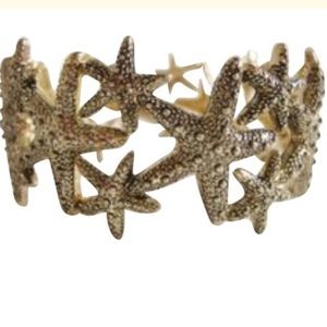 Gold Starfish Elastic Bracelet