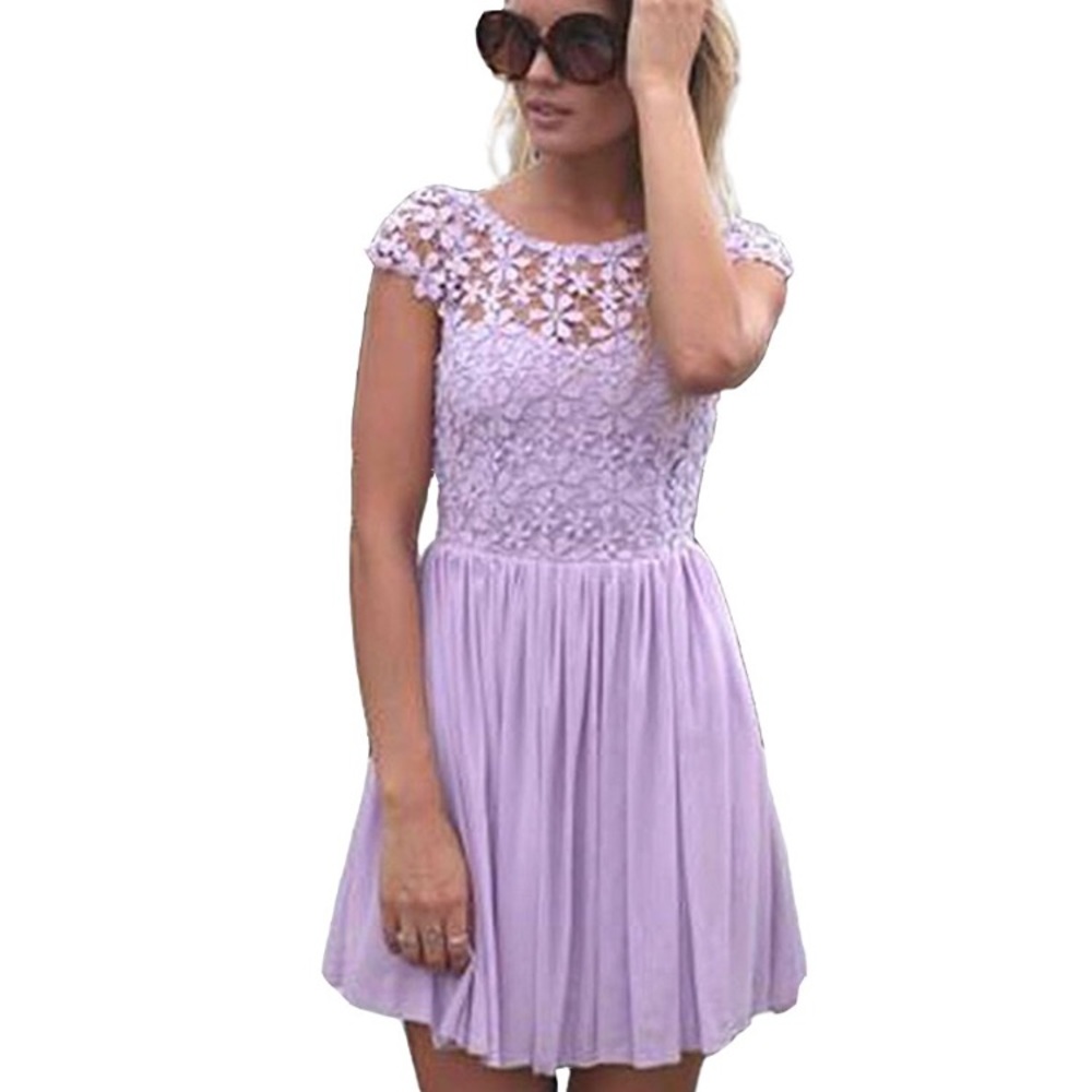 Lace purple dress🌸