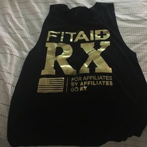 Fit Aid Rx Gold Muscle Tee Crossfit