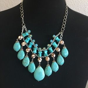 Turquoise statement necklace