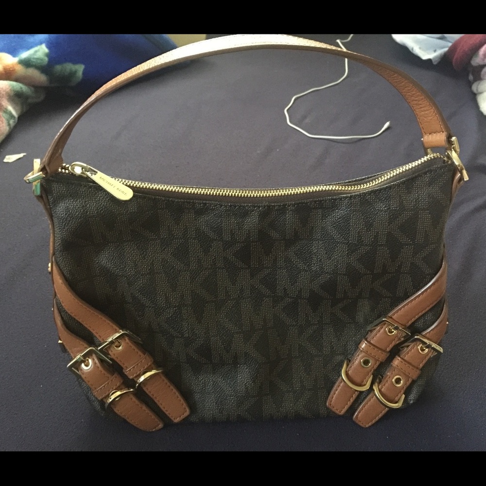 Michael Kors Milo Leather Handbag
