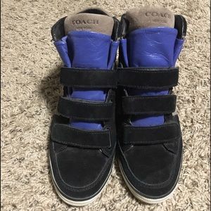 High Top Wedge Coach Shoes size 7.5