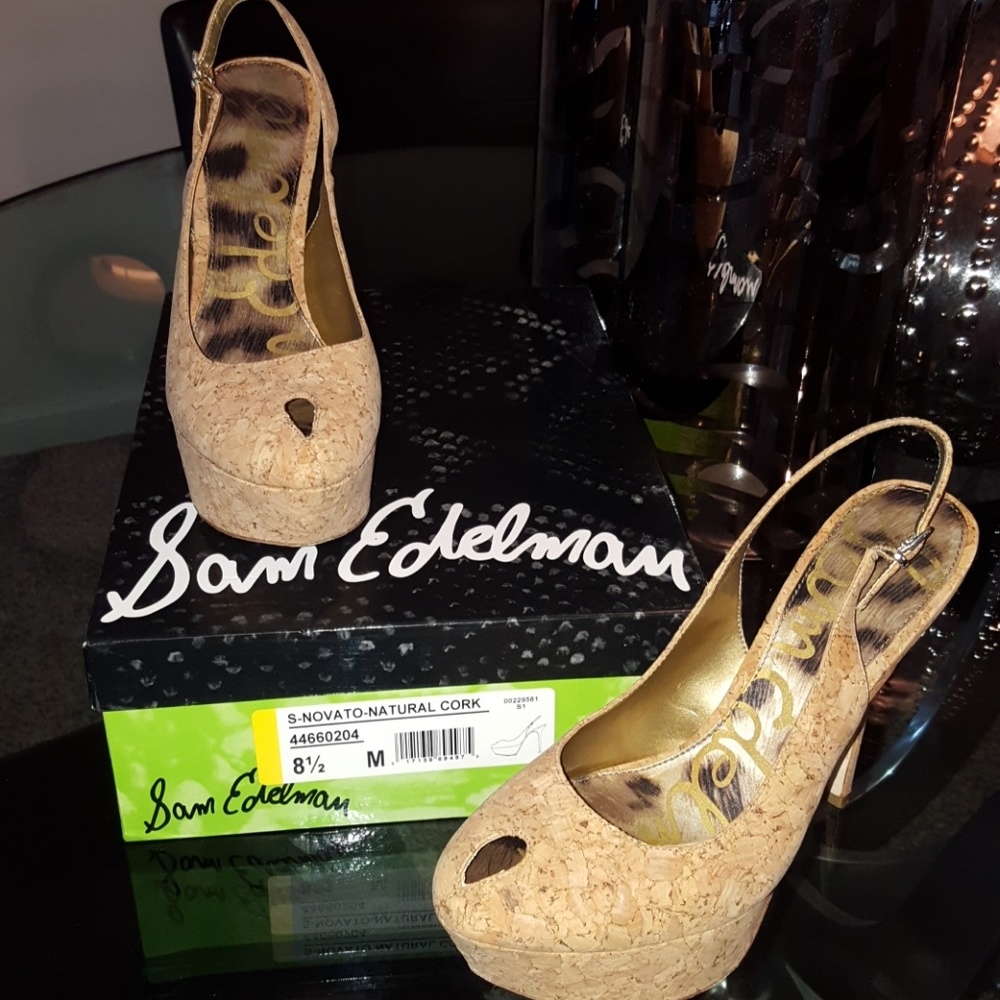 **SOLD Sam Edelman cork heels