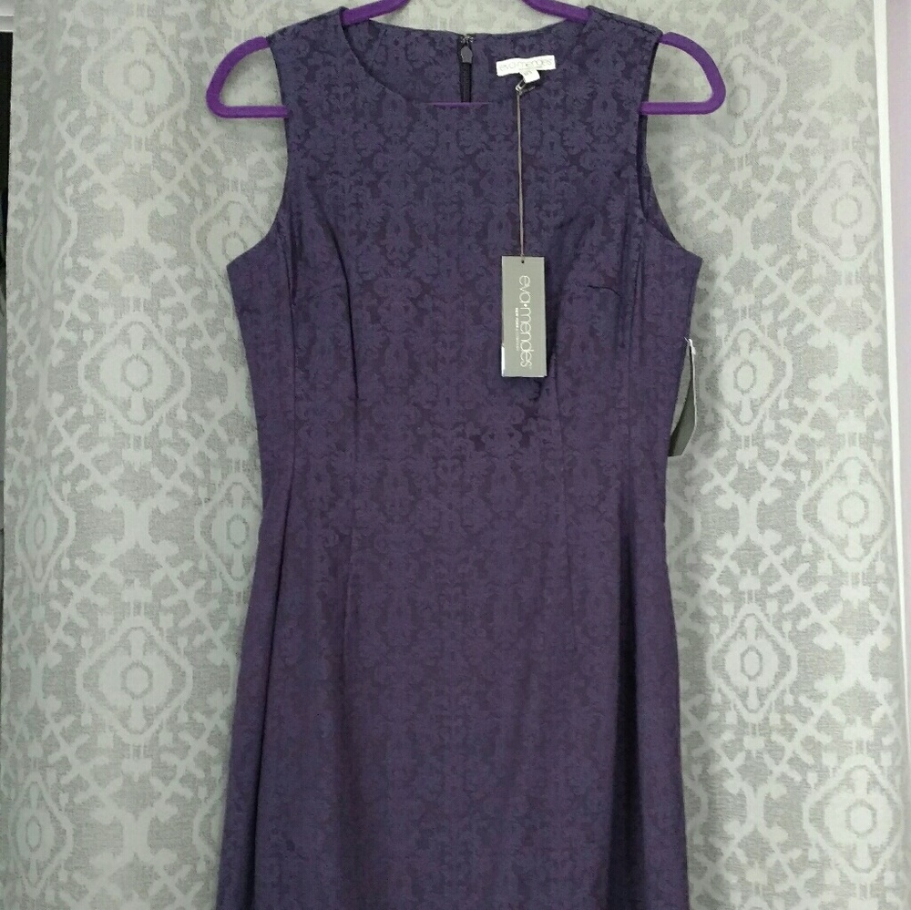 NY & Co Eva Mendes Purple dress 6P