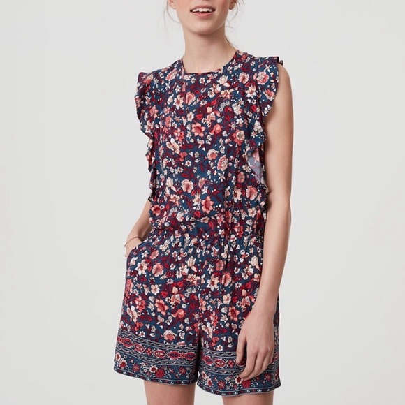 LOFT Other - Rose Garden Flutter Romper - The Loft