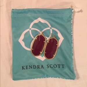 Danielle Kendra Scott Maroon Earrings