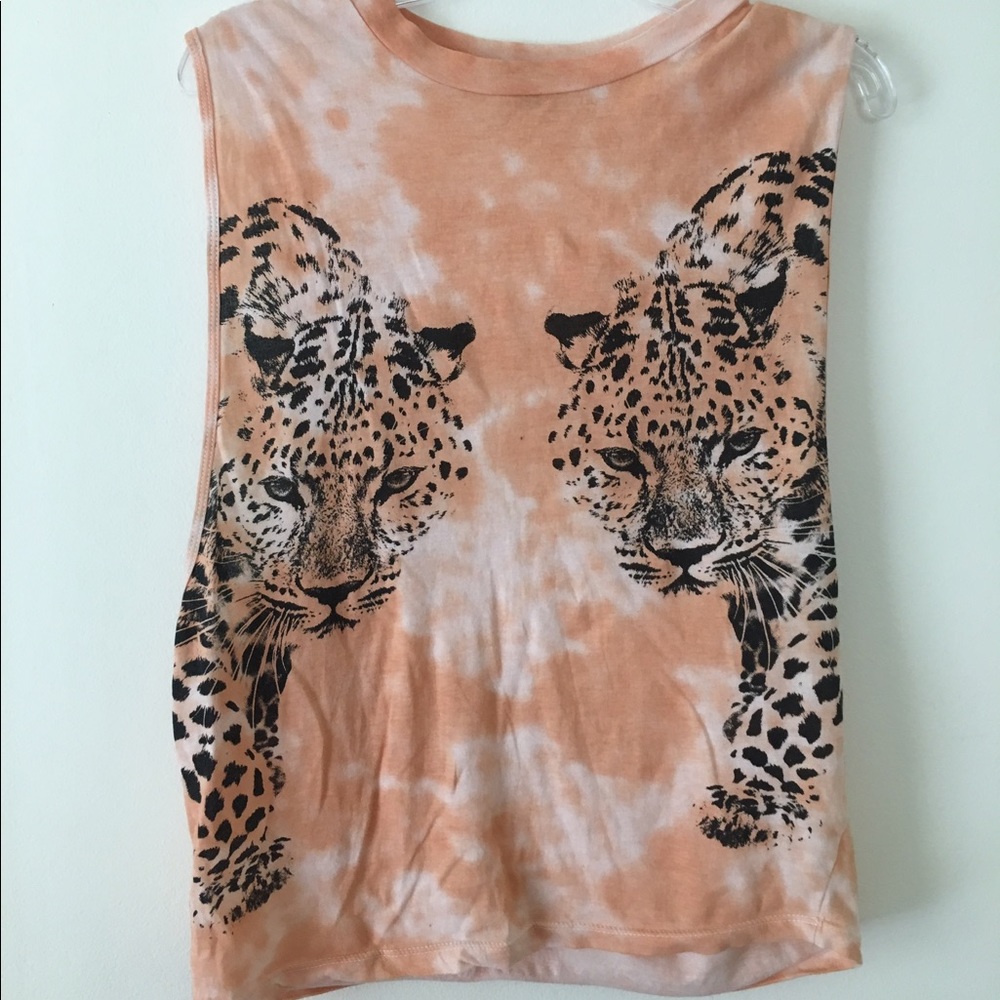 Tye Die Sleeveless Low Arm Shirt