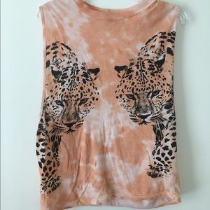 Tye Die Sleeveless Low Arm Shirt