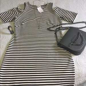 H & M cold shoulder dress