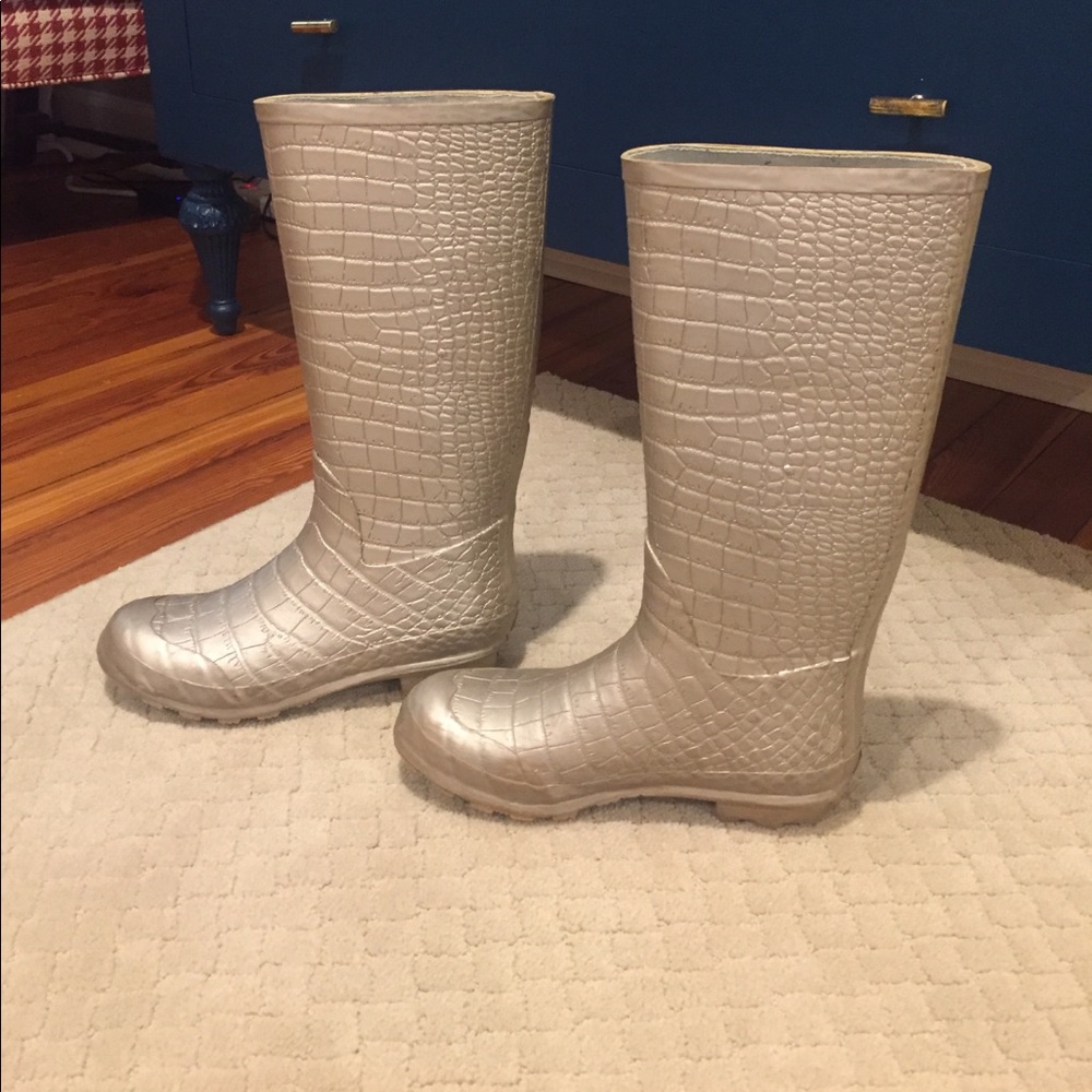 Steve Madden Snakeskin Rain Boots