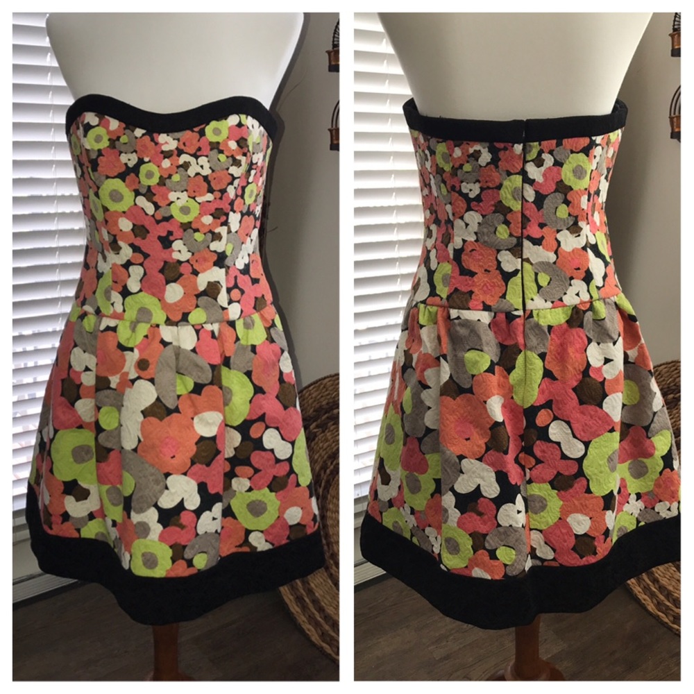 Jessica Simpson Floral Strapless Dress