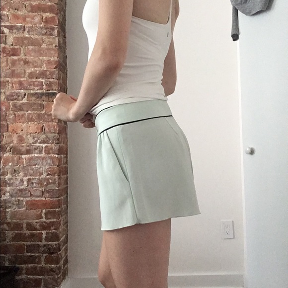 Talula babaton mint green shorts with black piping - Picture 2 of 2