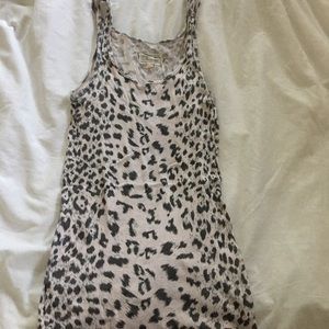 CURRENT/ELLIOT SZ 3 L Leopard Tank lightest pink