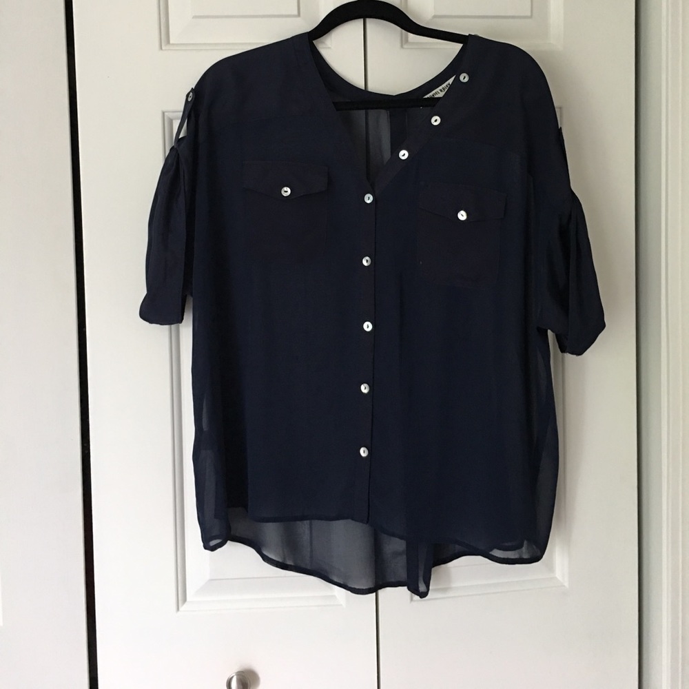 Daniel Rainn Navy Blouse