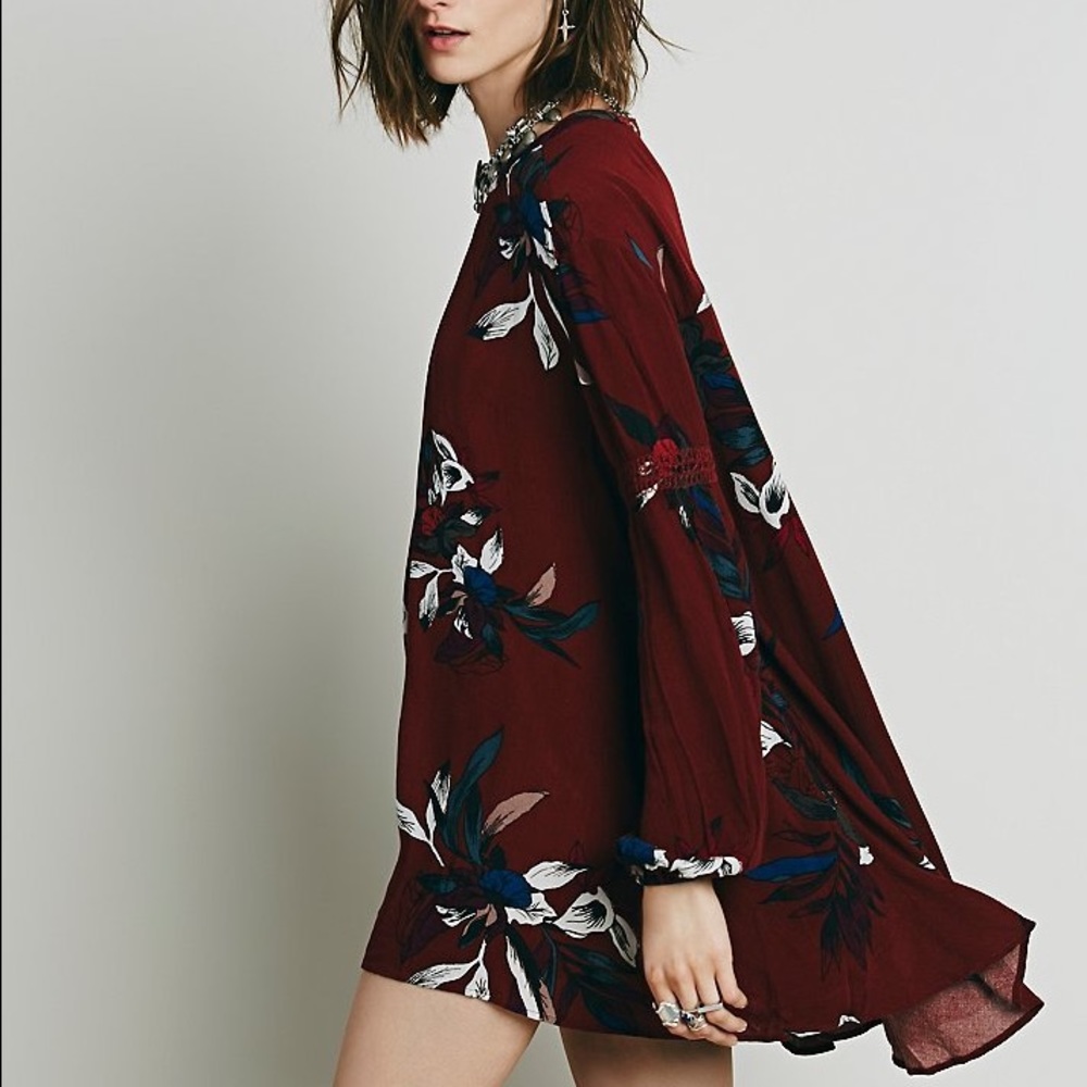 Free People Electric Orchid Tunic in Red 🌡