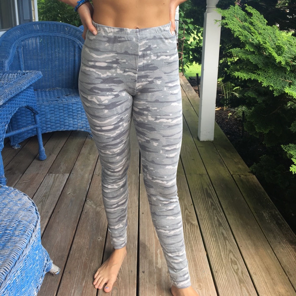 Grey Camo Leggings
