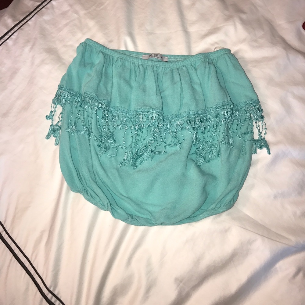 Turquoise crop top
