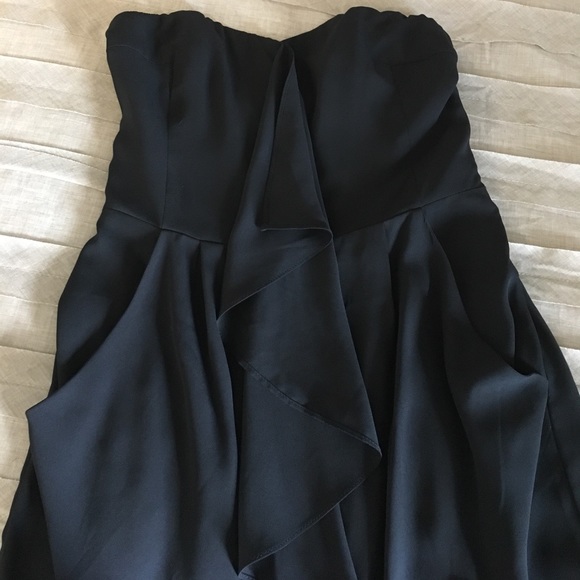 Strapless black dressy romper - Picture 2 of 4