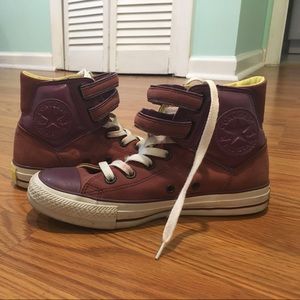 Converse Maroon "Leather" High-Tops