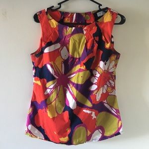 Floral Fitted Tank by Trina Turk